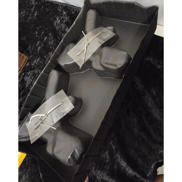 Hand Blown Clear Glass & Crystal 6" Reindeer Ornaments - Picture 8 of 9